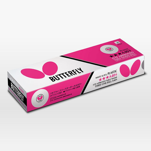 バタフライスリースターボールA40+(ダース) ホワイト